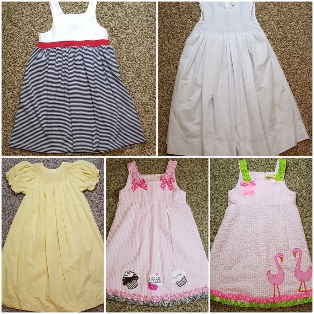 Lot of 5 girls size 6 boutique dresses